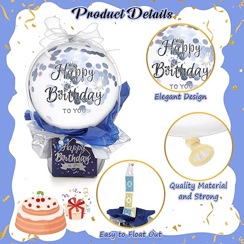 Miniatura 10 de Sumind Caja de globos de dinero para dinero en efectivo, cumpleaños, divertido kit sorpresa de globos de dinero, caja de regalo extraíble, soporte