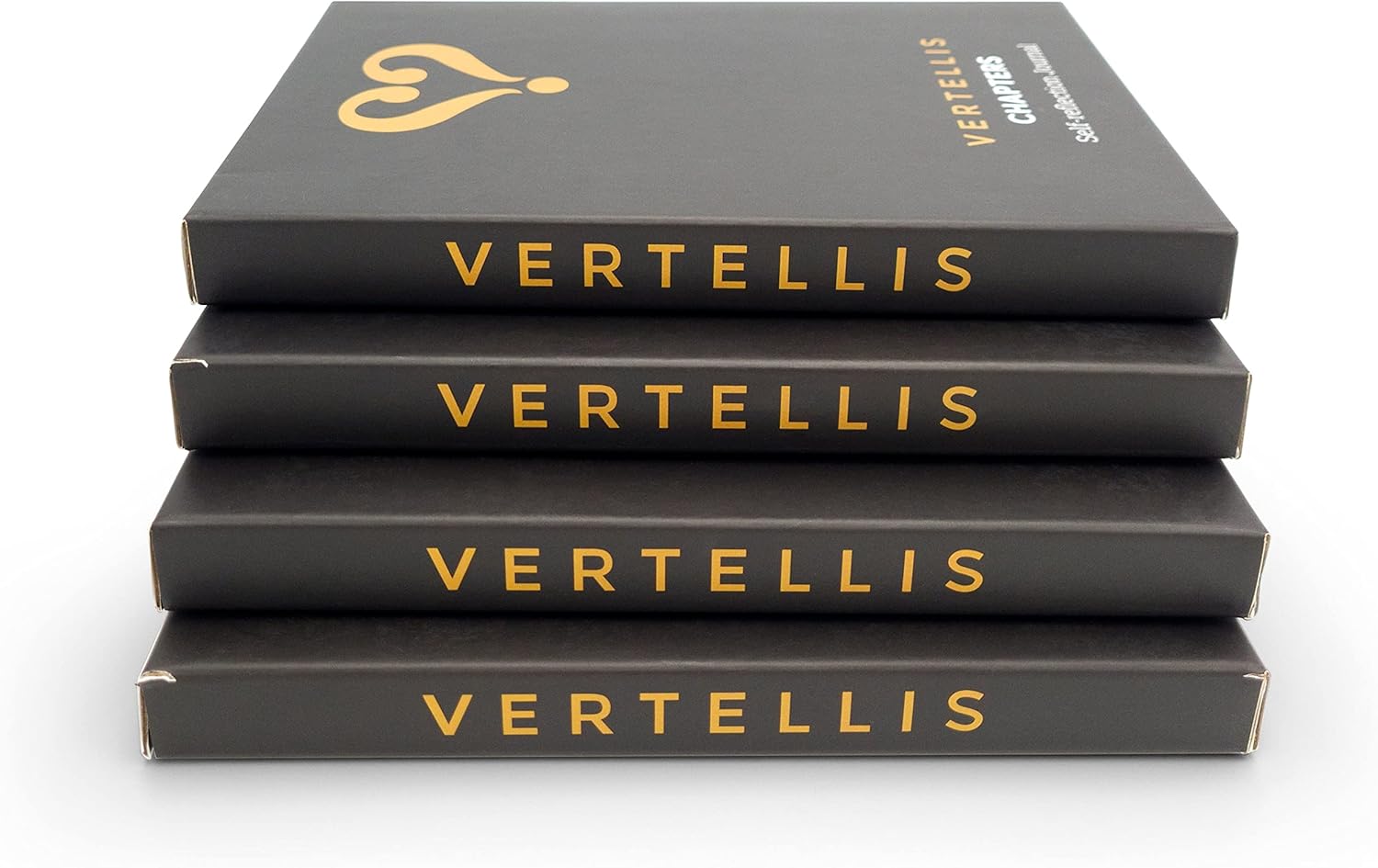 Vertellis Chapters Gift Box - 3-in-1 Gratitude & Mindfulness Journal for Women & Men - 13 Week Self Care (4 Pack) - Affirmation, Inspirational Writing Notebook & Guided Diary