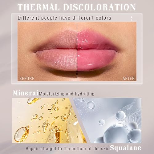 Miniatura 4 de NewBang Rubor en barra que cambia de color para maquillaje de mejillas, rubor transparente que cambia de temperatura, rosa crema, rubor mágico,