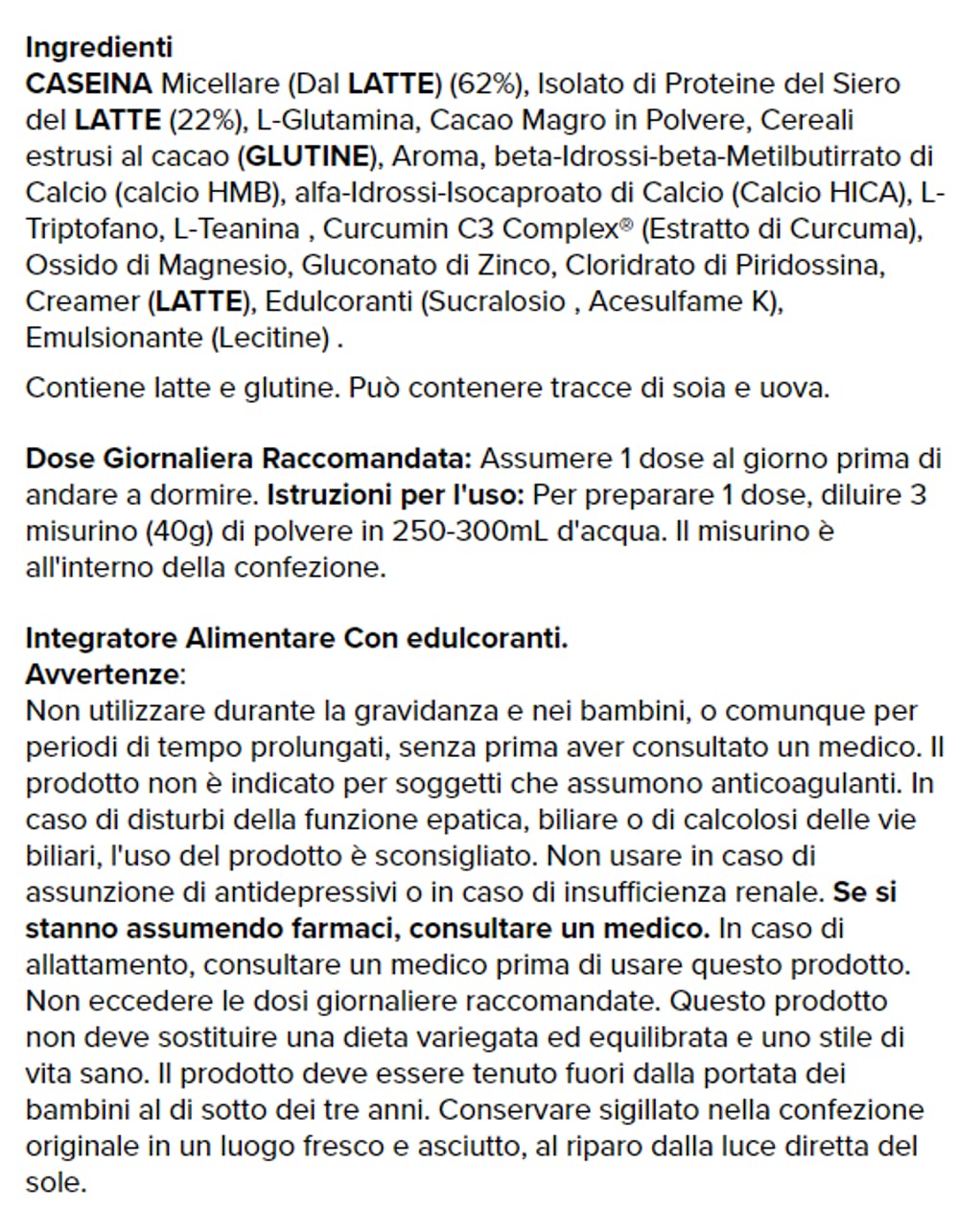 Prozis Night Protein 900 gr - Overnight Protein Shake - complesso proteico a base di caseine, senza zuccheri aggiunti, con Zinco + Magnesio + Vitamina B6 + L-Triptofano + L-Teanina (cioccolato)