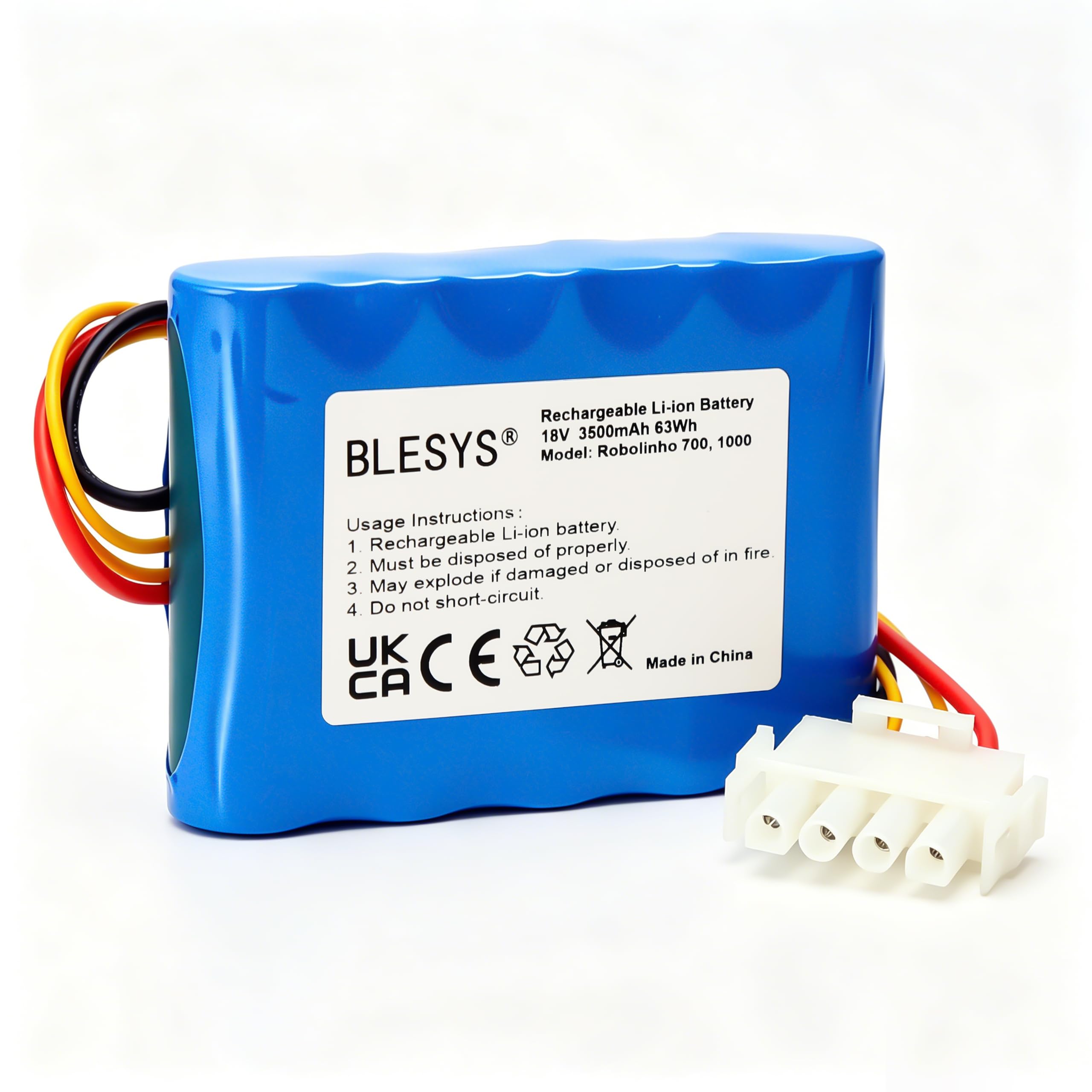 BLESYS Batería de repuesto para robot cortacésped, batería de iones de litio compatible con AL-KO Robolinho 100 110 1000 1100 repuesto para AL-KO 440629