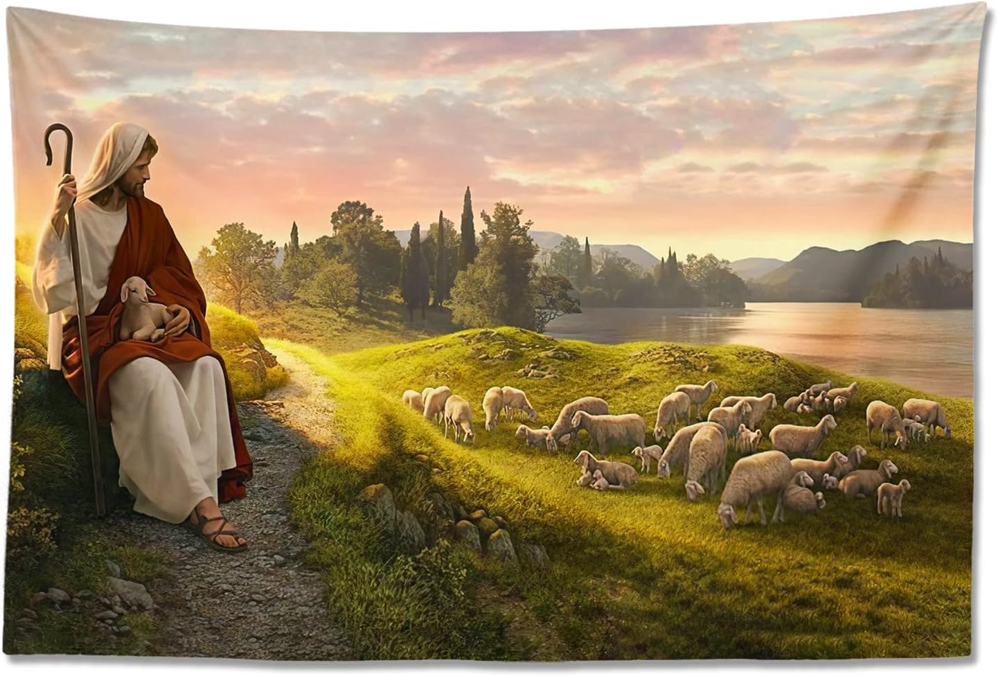 Jesus Christ Tapestry The Last Supper Wall Handing Backdrop Home Decor for Bedroom Living Room Birthday Party 59X39inch