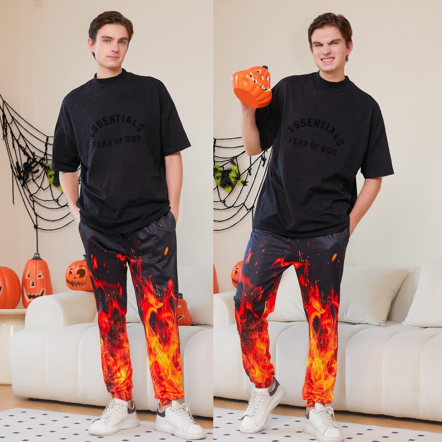 Goodstoworld Mens Cool Joggers Pants 3D Novelty Casual Sweatpants with Drawstring - Image 4