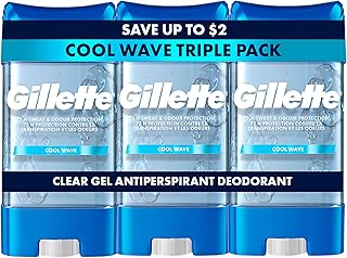 Gillette Antiperspirant and Deodorant for Men, 72hr Sweat & Odor Protection, Long Lasting Freshness, Anti-White Mark Techn...