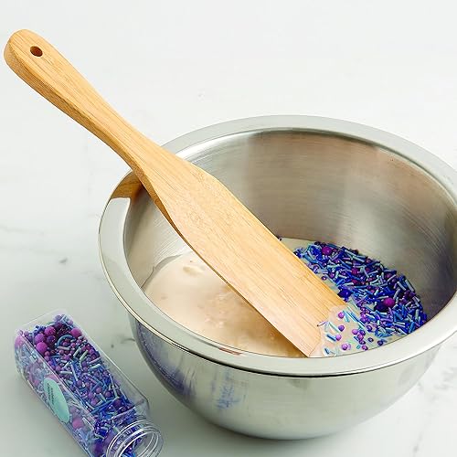 Vista 4 de HIC Kitchen Spurtle Set, Burnished Bamboo, 4-Piece Set