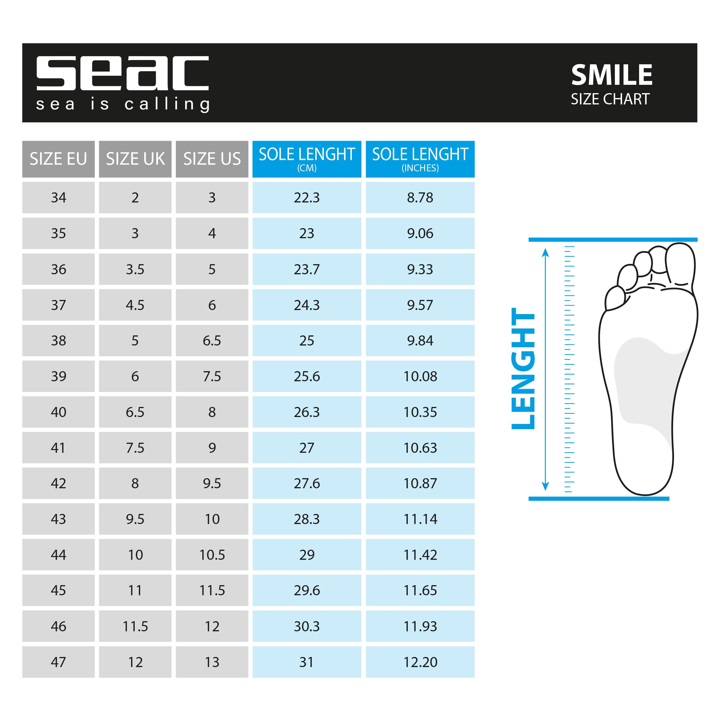 Seac Smile, Zapatillas Deportivas Acuáticas, para el Mar, la Playa y la Piscina, Antideslizantes, Elásticas