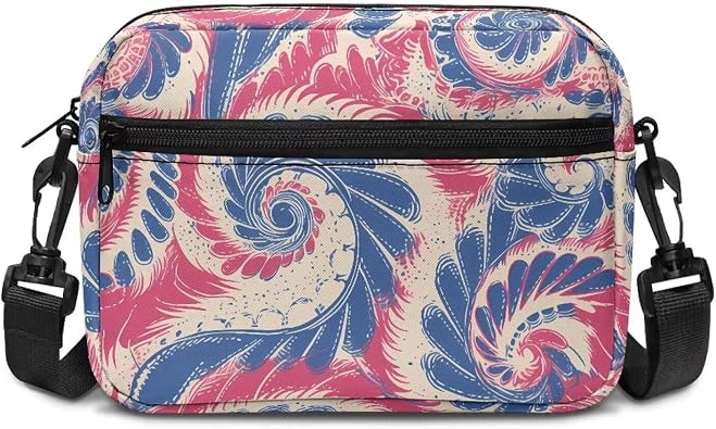 Crossbody Bag for Women Multi Pocket, Ethnic Aztec Small Shoulder Handbags Purses for Travel with Adjustable Strap