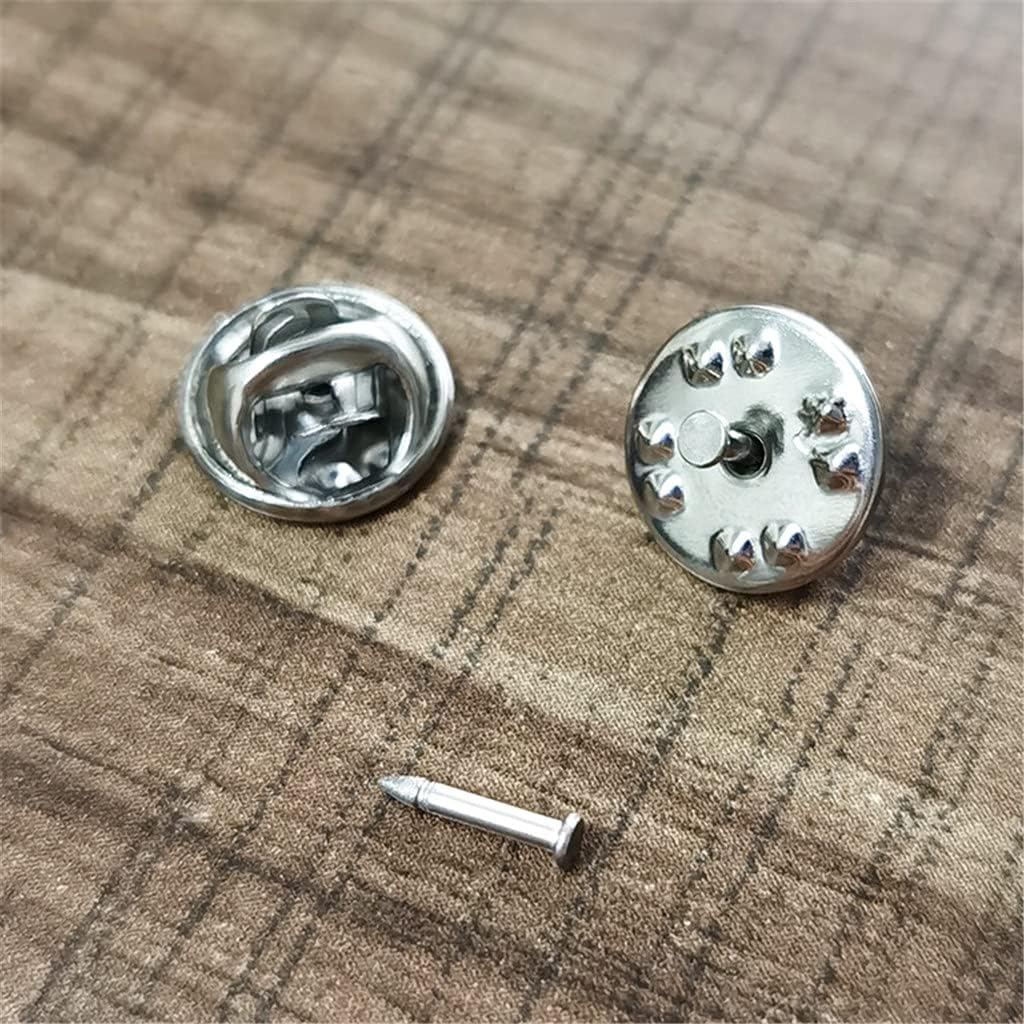 UKD pulabo Butterfly Clutch Badge Pin Backs Keepers with Blank Pins Butterfly Cap with Horse Thorn Needle 10Pcs and Creative Beautiful