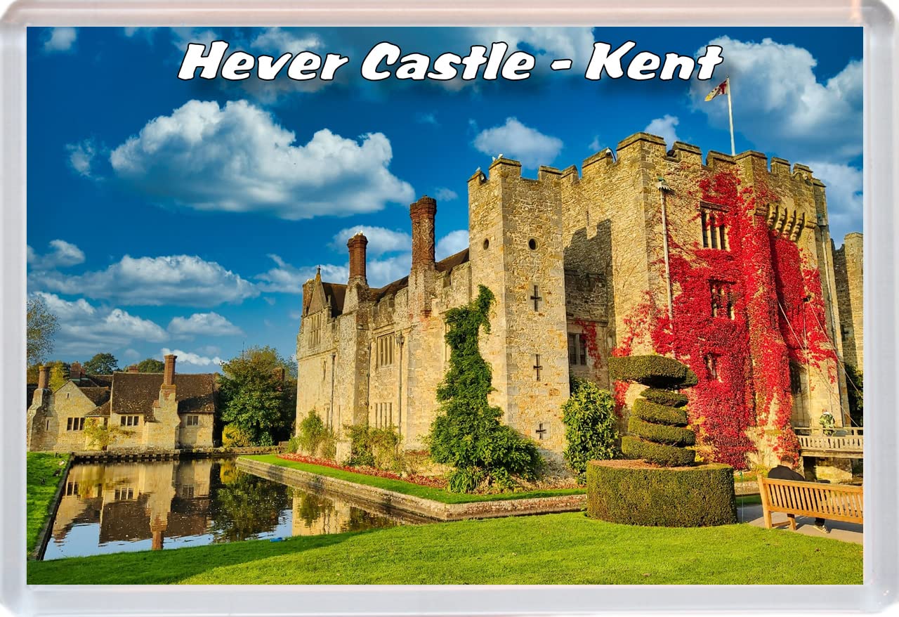 Baked Bean Store Multicolor Hever Castle - Kent - 96 X 67Mm Jumbo Fridge Magnet/Magnets Bbsfhm586