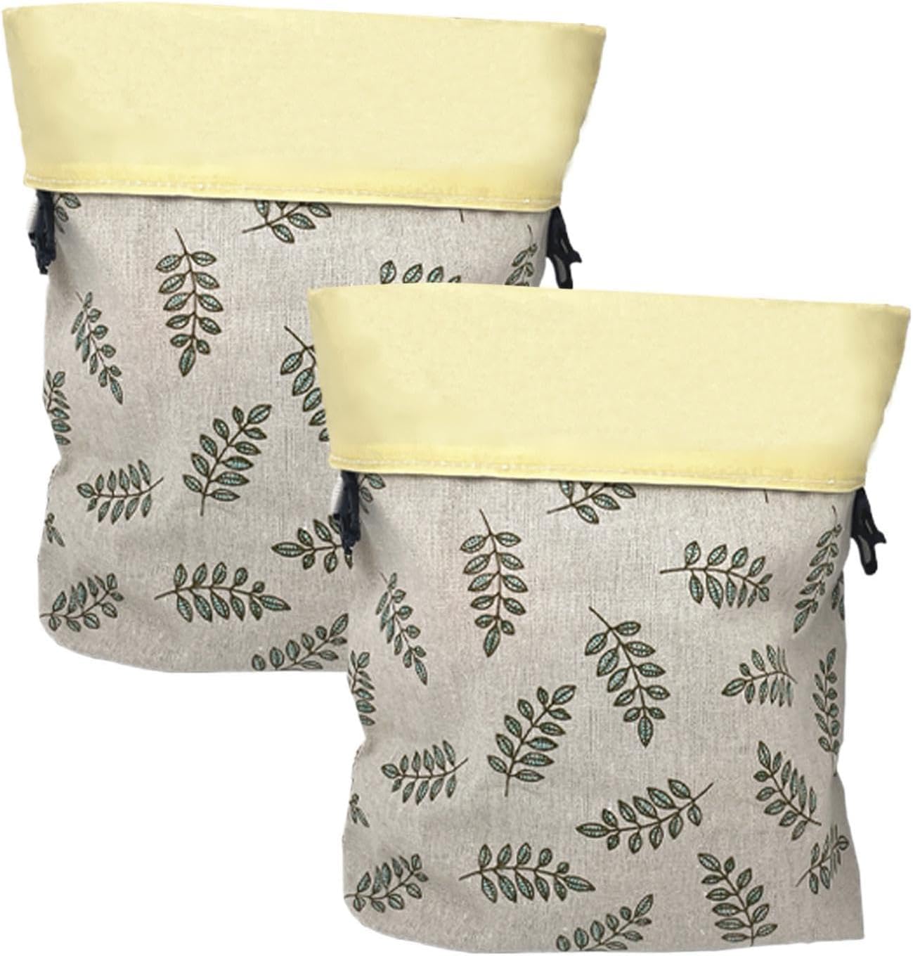 Beeswax Bread Bags, Reusable Sourdough Storage for Kitchen Pantry, 2 Piece