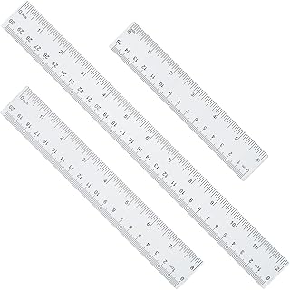 Ruler 12 Inch 8 Inch 6 Inch Rulers,Bulk for Classroom School Supplies for Kids,Clear Ruler,mm Ruler,Ruler Set