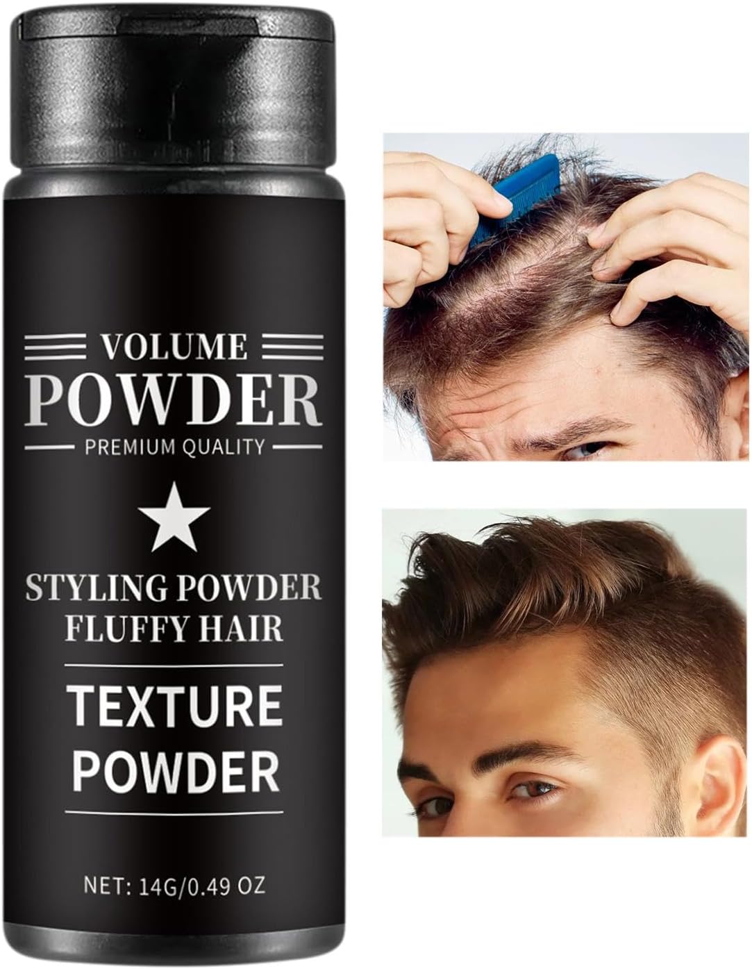 Haar Volume Poeder, Haar Poeder Voor Mannen, Haar Styling Poeder, Natuurlijke Haar Poeder, Haar Fillers Voor Dunner Haar Haar,Haarlijn Baard Vullen