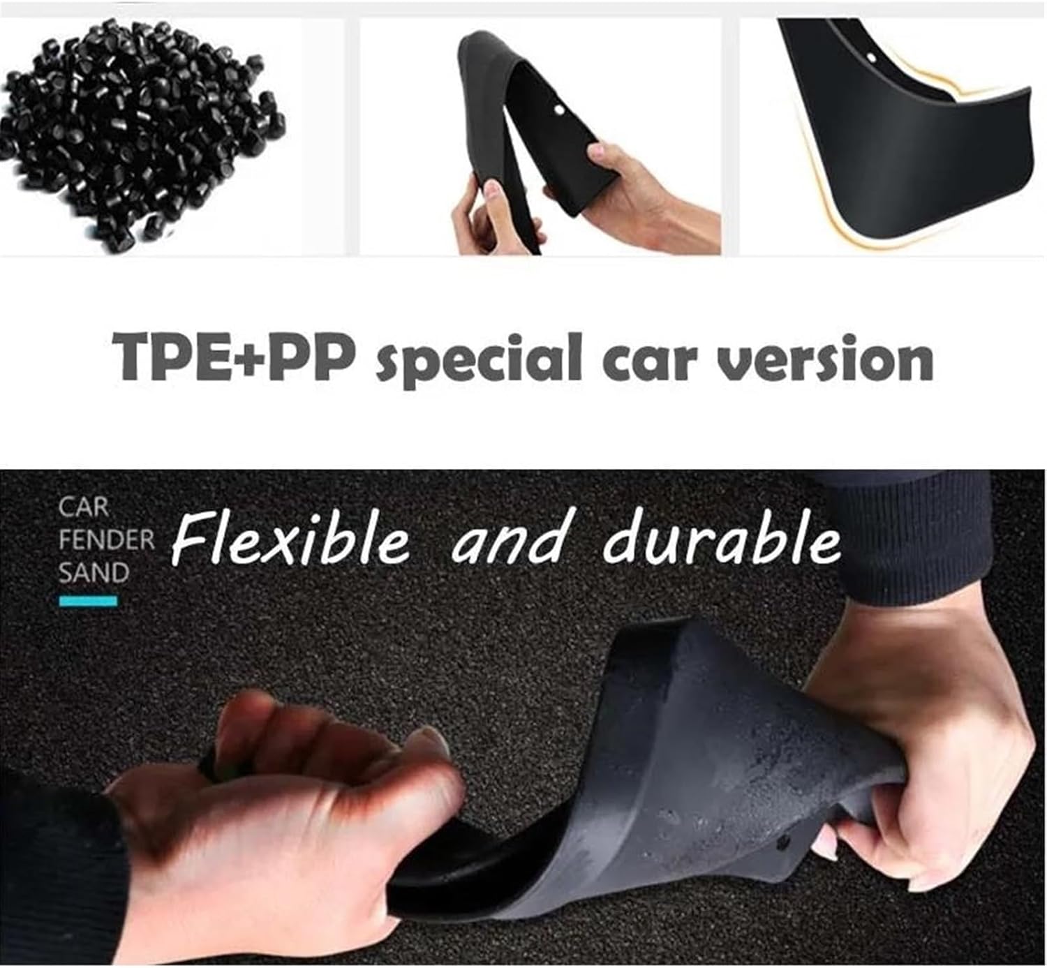 Set Mudflaps for Edge L 2023 Splash Guards Mud Flaps Front Rear Mudguards Fender Auto Exterior Guards(Two-Wheel Drive)