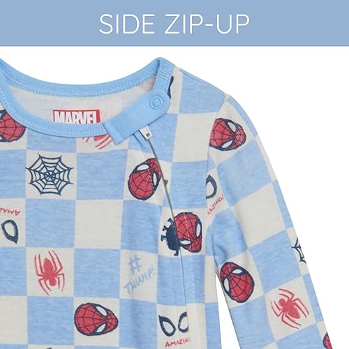 Miniatura 4 de Marvel Avengers Spider-Man Baby - Paquete de 2 unidades con cremallera para dormir N' Plays recién nacido a bebé (recién nacido - 24 meses)