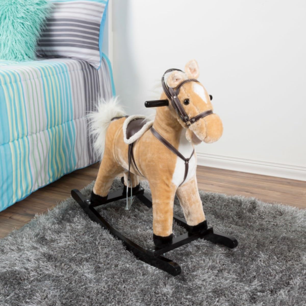 Amazon.co.jp: Happy Trails ロッキングホース ぬいぐるみ 木製
