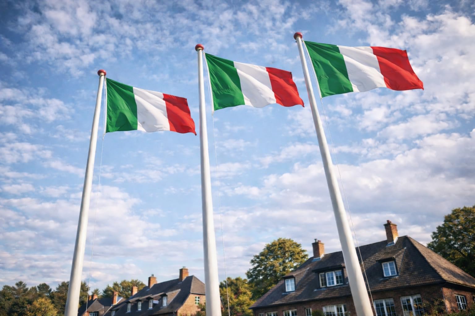 Bandiera Italiana 100x150 cm 160 g/m² con occhielli, bandiera Italia per uso esterno