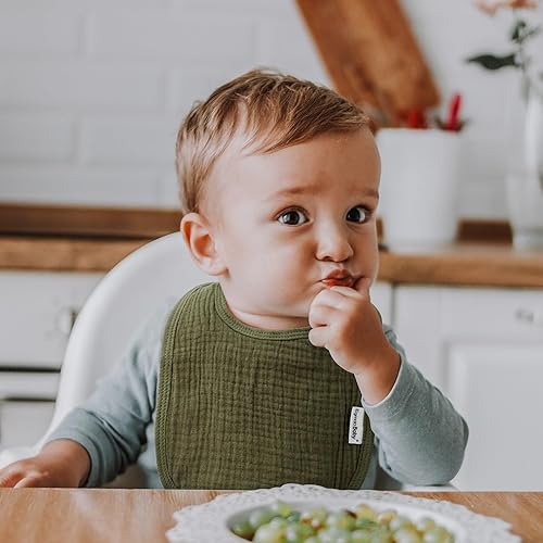 Miniatura 3 de Baberos de muselina para bebés niños y niñas, babero de muselina orgánica para bebé para babear y dentición, baberos de bandana suaves para babear 5