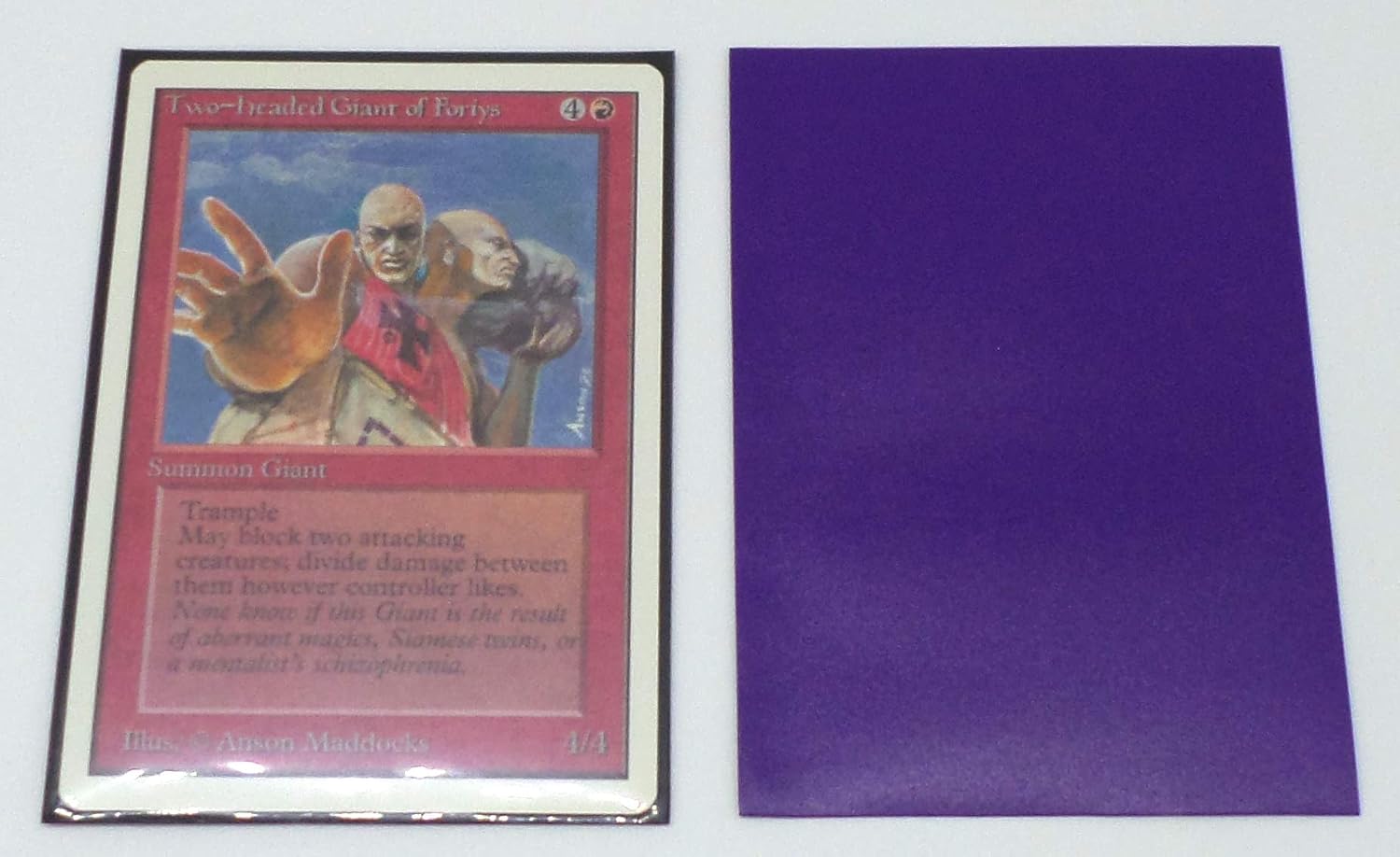 docsmagic.de 100 Premium Bi-Color Card Sleeves Mat Purple/Black Standard Size 66 x 91, 100 Sleeves - Image 5