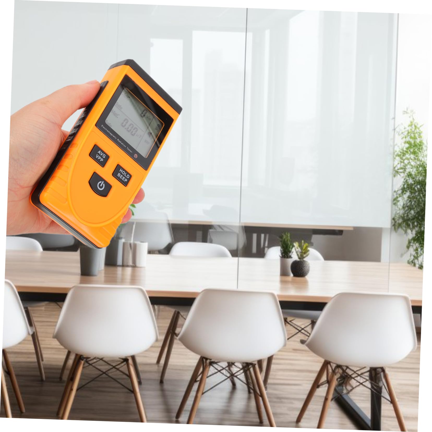 SOLUSTRE Electromagnetic Tester Digital Emf Meter Low Level Detector Rechargeable Home Office Phone Computer