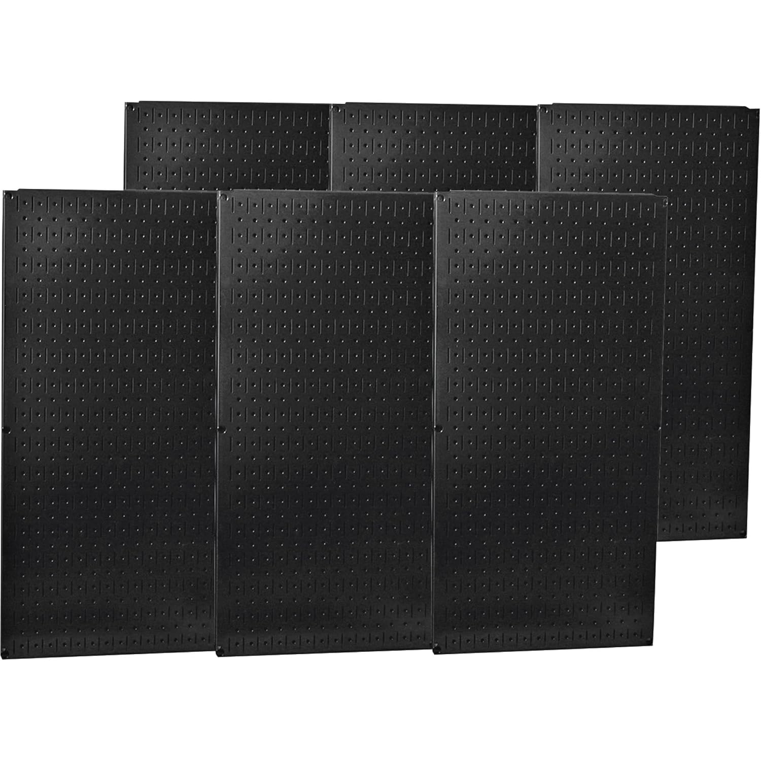 Wall Control, 35-P-3296BK, Pegboard, Round, 32 In. H, 96 In. W, Black