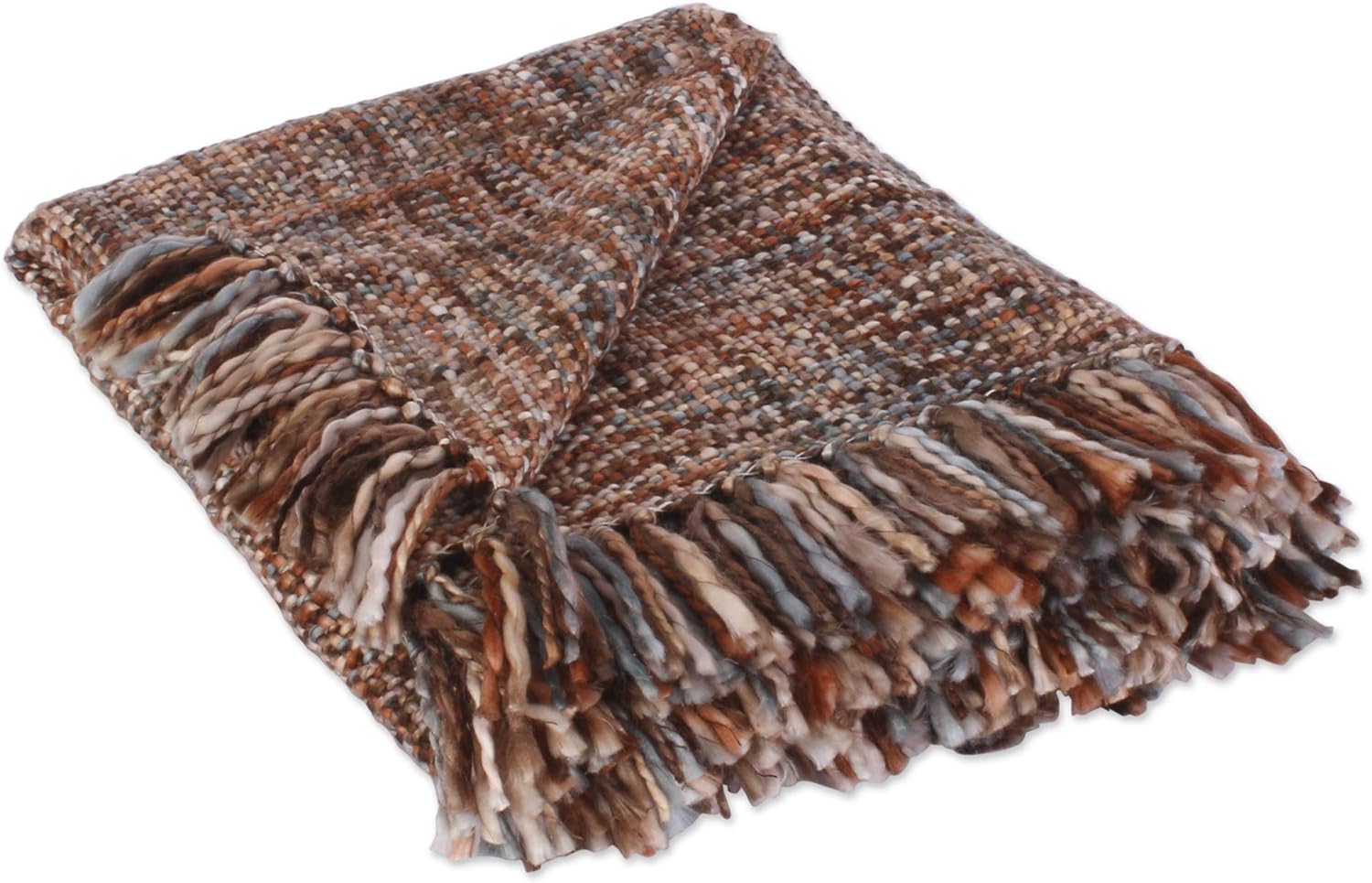 DII Textured Modern, Varigated Acrylic Woven Throw, 50x60-Inch, Stone (Pack of 4)