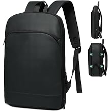 Slim Laptop Backpack for Men, Expandable Business Backpack with 16" Laptop Compartment - TSA 15L-25L Capacity Lightweight for Work Office, Dark Gray
