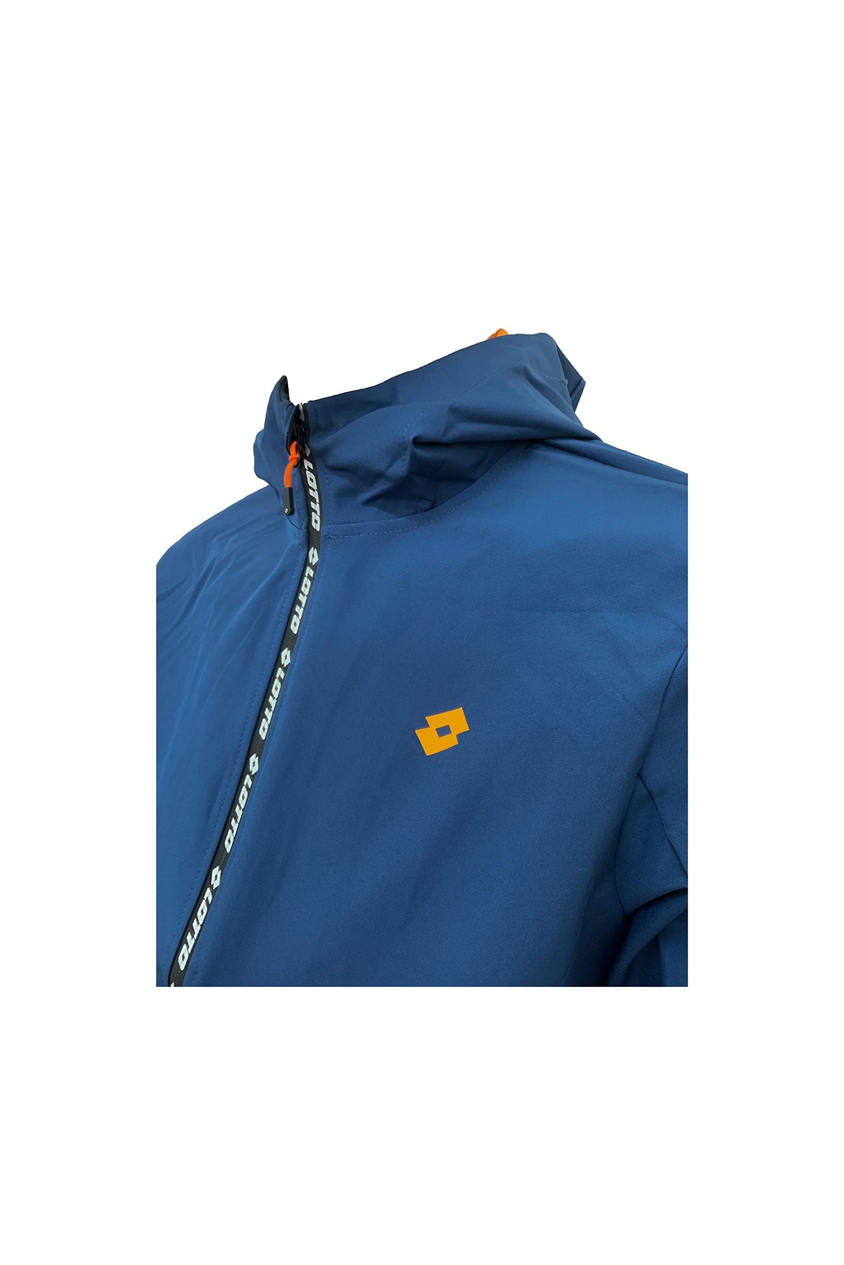 LOTTO GIACCA UOMO IN SOFTSHELL CON CAPPUCCIO - GIUBBOTTO UOMO LEGGERO - Softshell Jacket Impermeabile