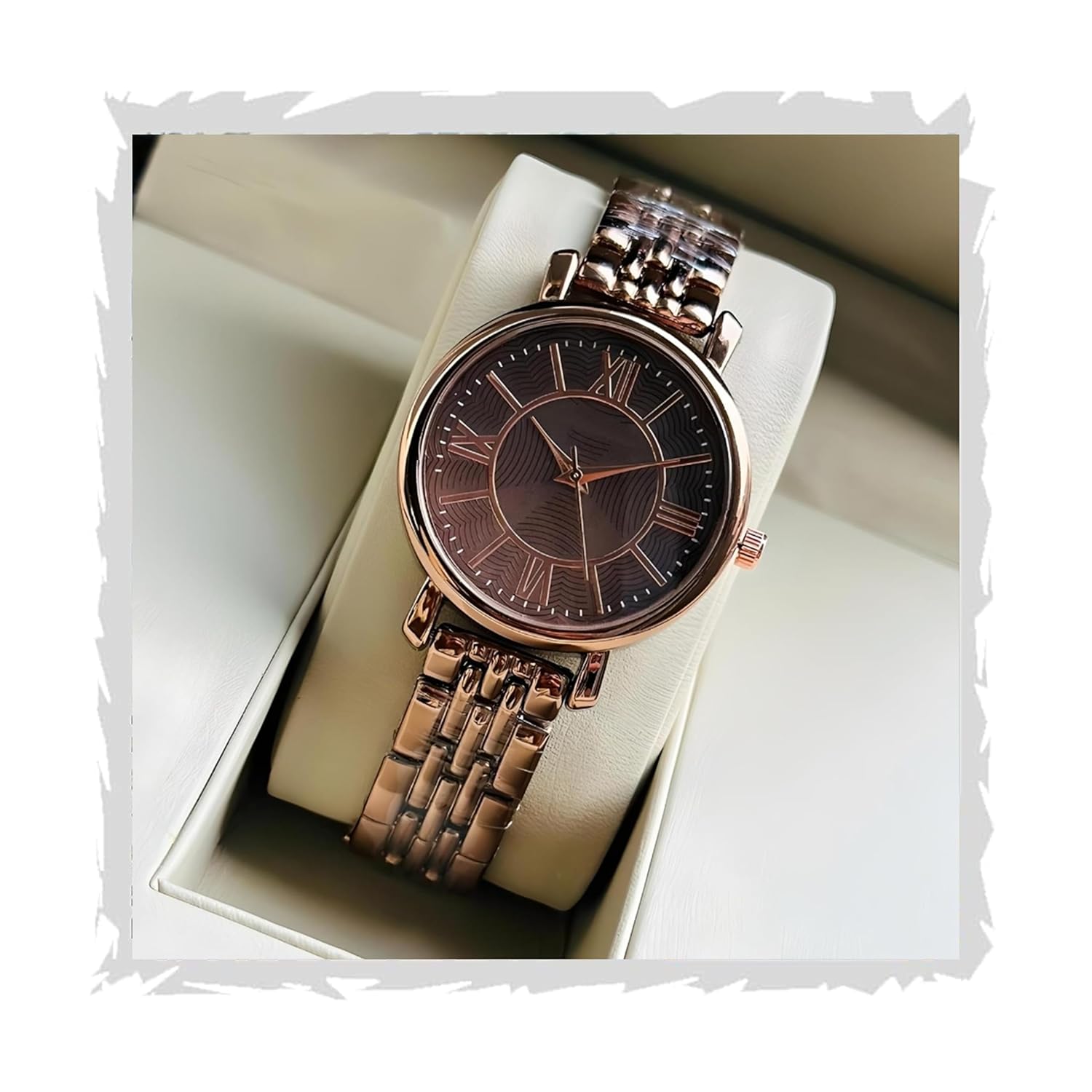 styledose Women Analogue Wrist Watches for Women’s & Girls&Miss&Ladies Diamond Studded Roman Dial Rosegold Colored Stylish Bracelet Strap styledose Women Analogue Wrist Watches for Women’s & Girls&Miss&Ladies Diamond Studded Roman Dial Rosegold Colored Stylish Bracelet Strap