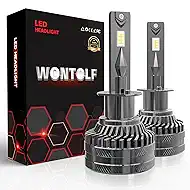 H1 Bulbs, Ultra Bright H1 Light Bilbs, Plug-N-Play Installation, 6500K Pure White, IP68 Waterproof, Pack of 2