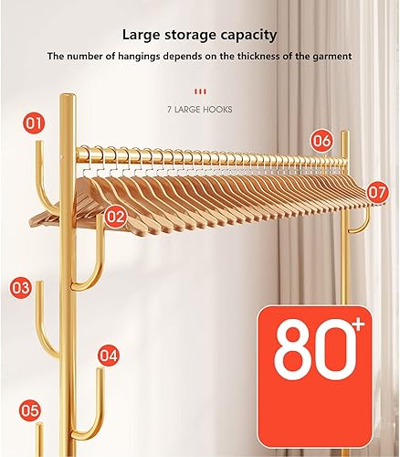 Miniatura 5 de Single Rod Clothes Hanging Rails Portable Movable Garment Rack Heavy Duty Metal Coat Trolley with Lower Storage Shelves and 4 Wheels for Bedroom