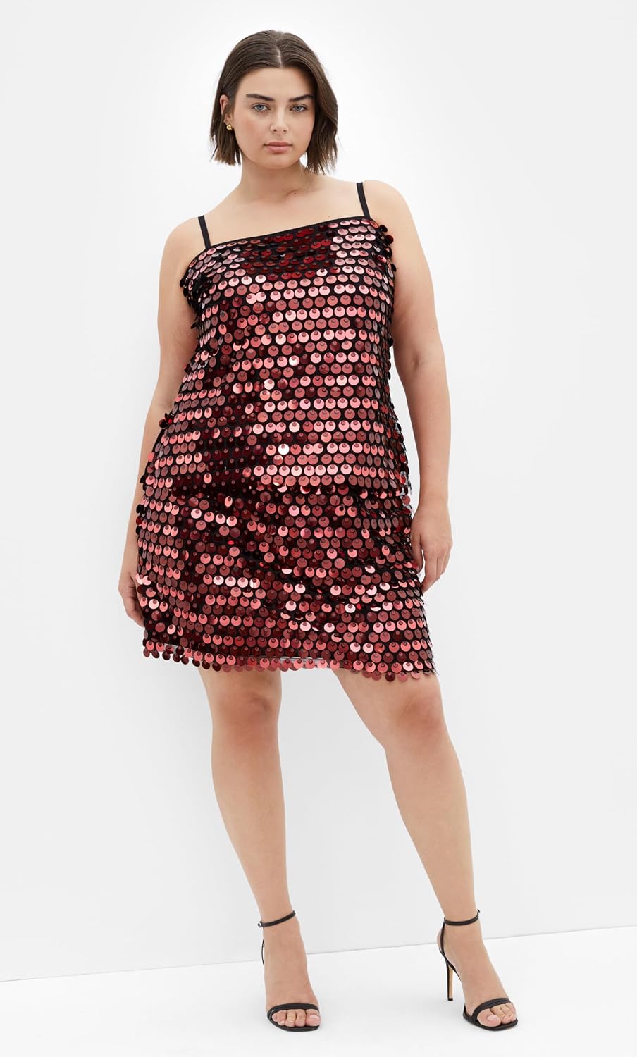 City Chic Women's Plus Size Skirt - Disco Sequin Mini
