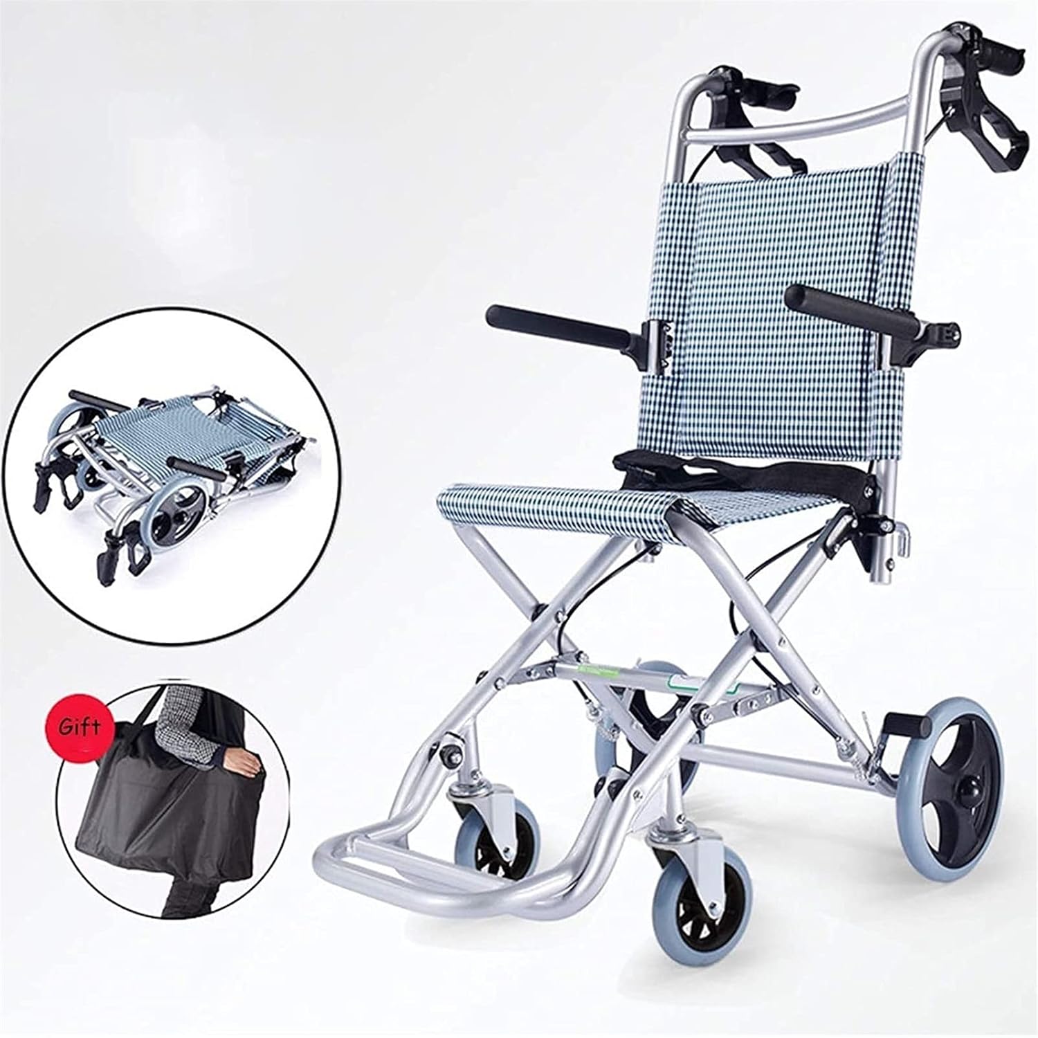 ZhoneQingXninRED Self-Propelled Wheelchairs, Portable Lightweight Self-Propelled Wheelchairs,Foldable Attendant Transport Wheelchairs,Camping Chairs,Mobility Scooters,Wheelchair Accessible Vehicle : Health & Household
