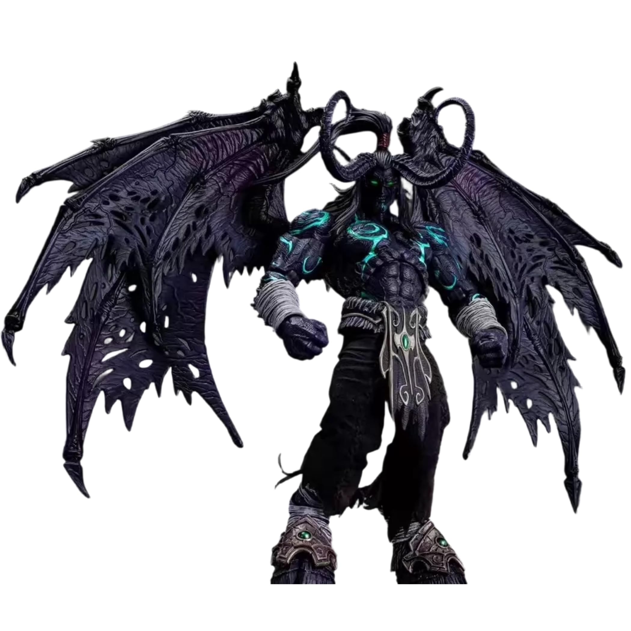 MemoryTOYS 1/12 World of Warcraft Illidan Demon Hunter-Black Corrupted Edition, Highly Detailed Articulate Collectible Figure for Adult Gamers and Fan Action Figures