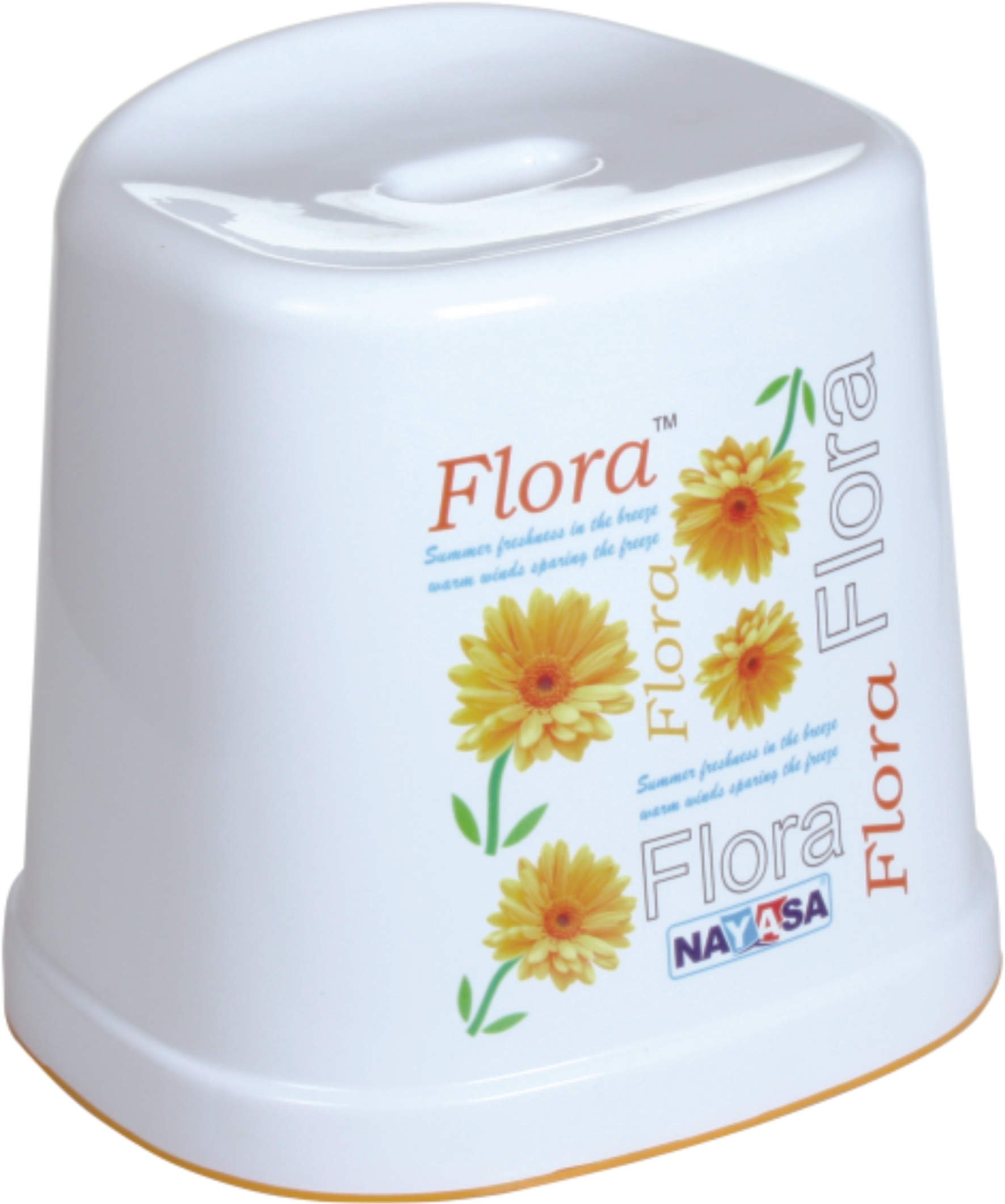 Nayasa Plastic Stool, Yellow