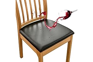 HAOYONG Leather Seat Covers for Chairs Set of 4