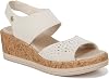 BZees Womens Reveal Bright Wedge Sandal