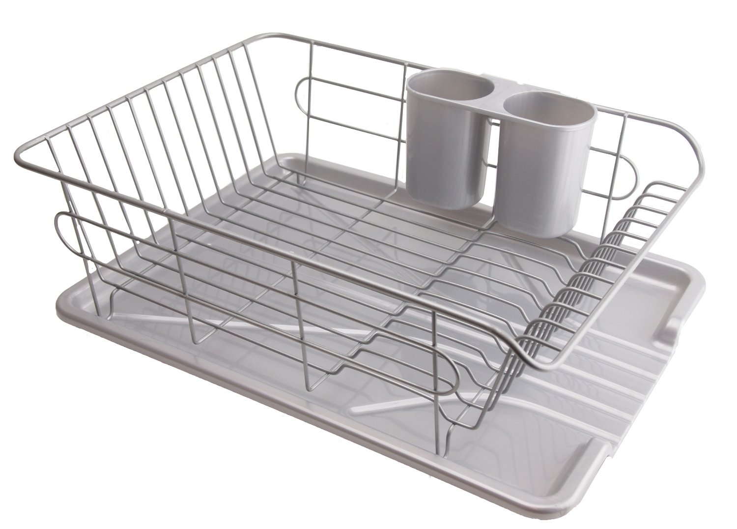 Parukinzoku Iron Dish Drainer Rack with Tray Drainboard