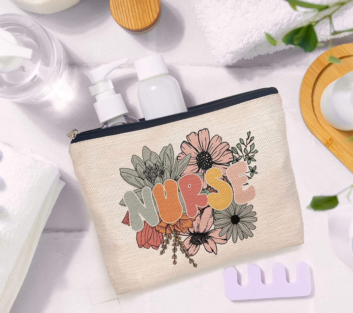 IWXYI Nurse Accessories For Work,Nurse Zipper Pouch,Nurse Gifts For Women,Nurse Makeup Bag Case Bags Zipper Pouch Travel Toiletry Gifts For Women Nurse,Nurse Gift,Nurses Day Gift image 2