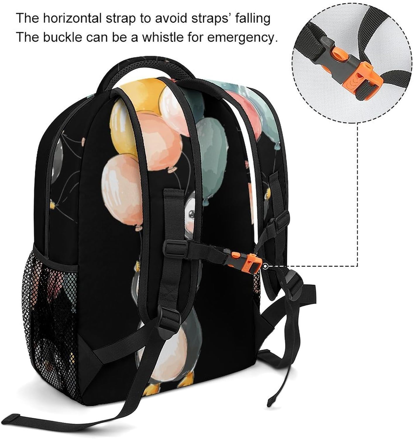 Penguins I Can Believe I Can Fly Unisex Backpack Casual Daypacks Lightweight Shoulders Bag for Camping Hiking Travel