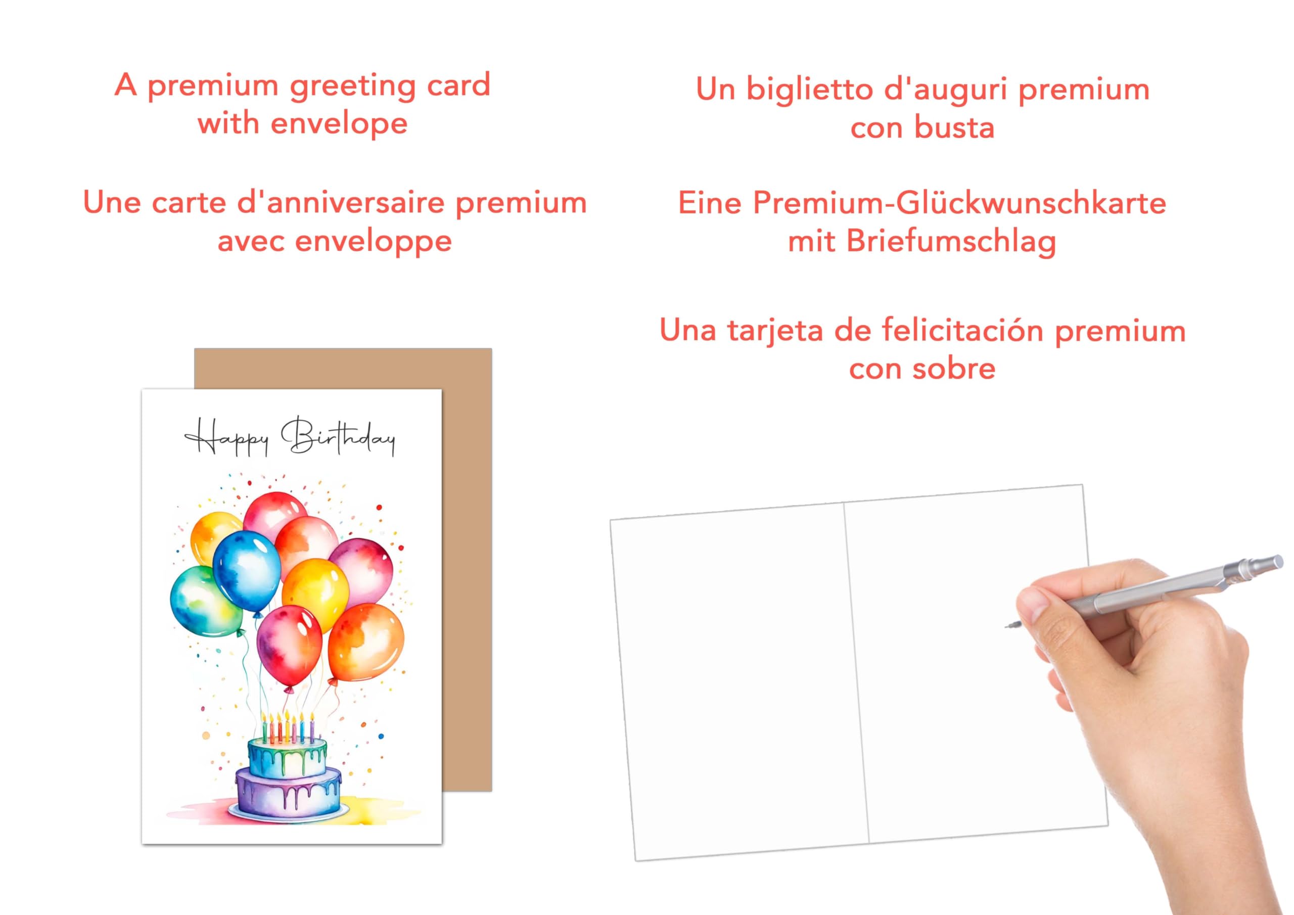 Edition Seidel biglietto di auguri per il 40 compleanno con busta