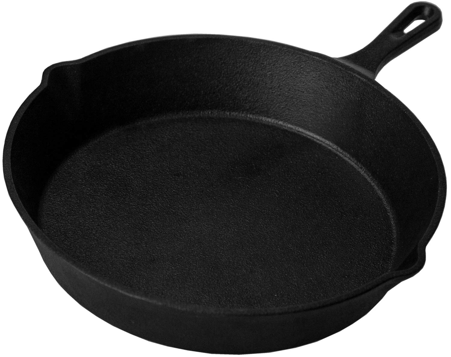 Grillfürst padella in ghisa con manico Ø 35 cm - solida padella in ghisa con bordo alto, padella in ghisa estremamente resistente al calore per grill a gas, fornelli e fuoco