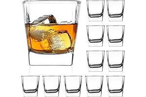 QAPPDA Rocks Glasses Set of 12: Unparalleled Quality for Whiskey, Cocktails, and More