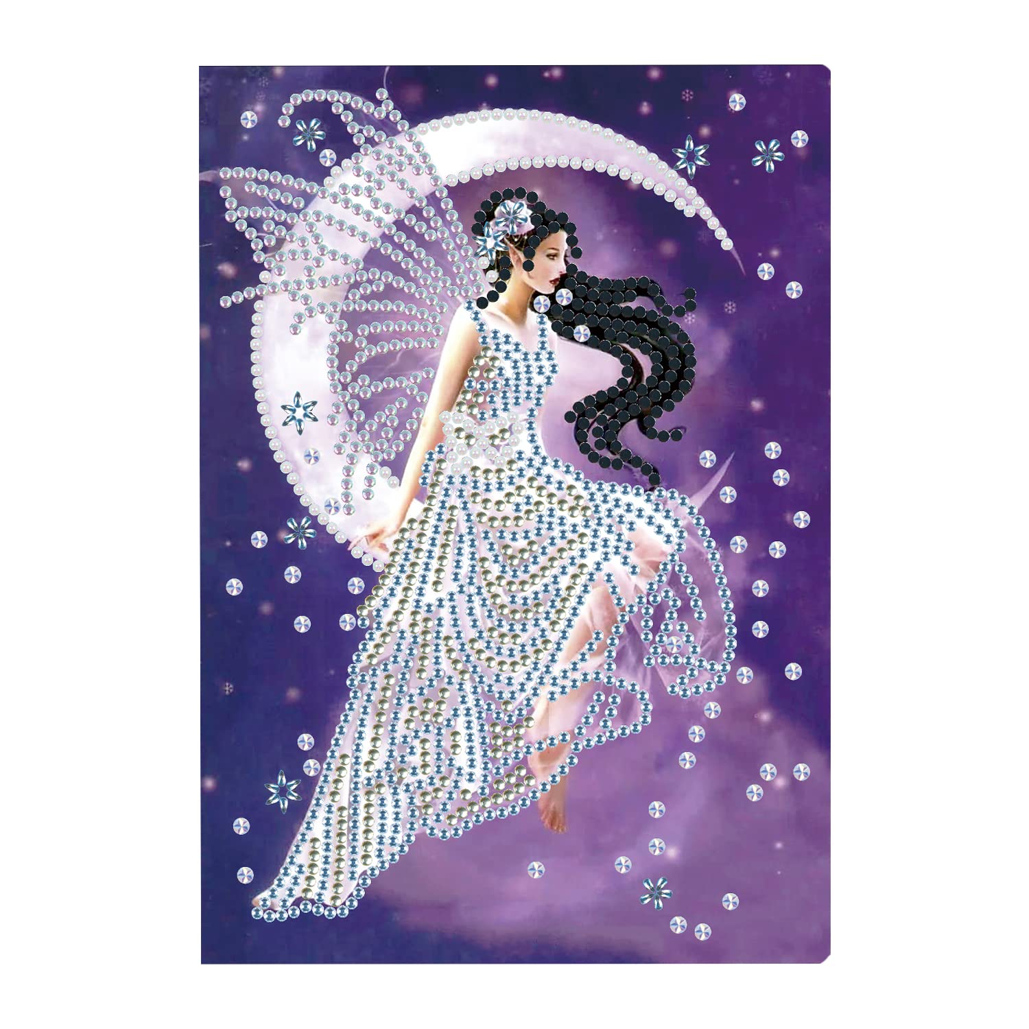 DCIDBEI A5 Diamond Painting Notebook Art Kit - DIY Jewelry Making, Fairy/Elf Theme, Hard Cover, Non-Foldable, Adults โ image 1