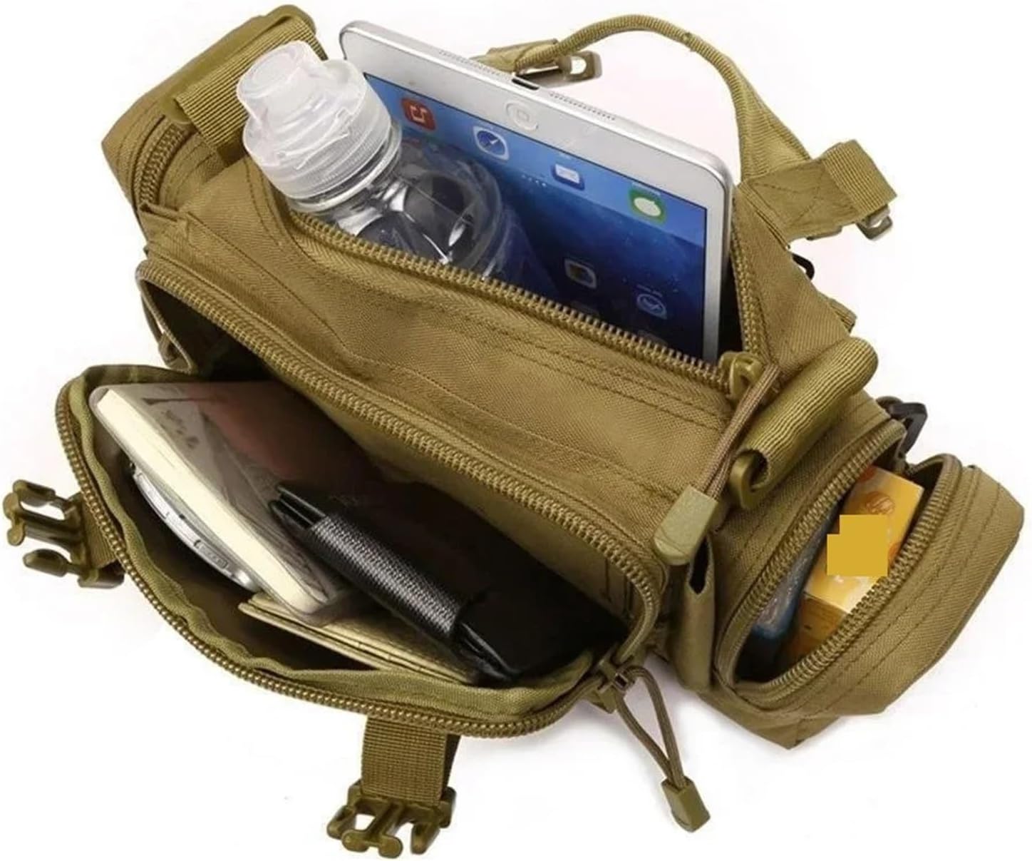 Waist Bag Molle Waterproof Fanny Packs Camera Bag Every Day Carry Utility Pouch Crossbody With Shoulder Strap Hand Carry(Jungle)