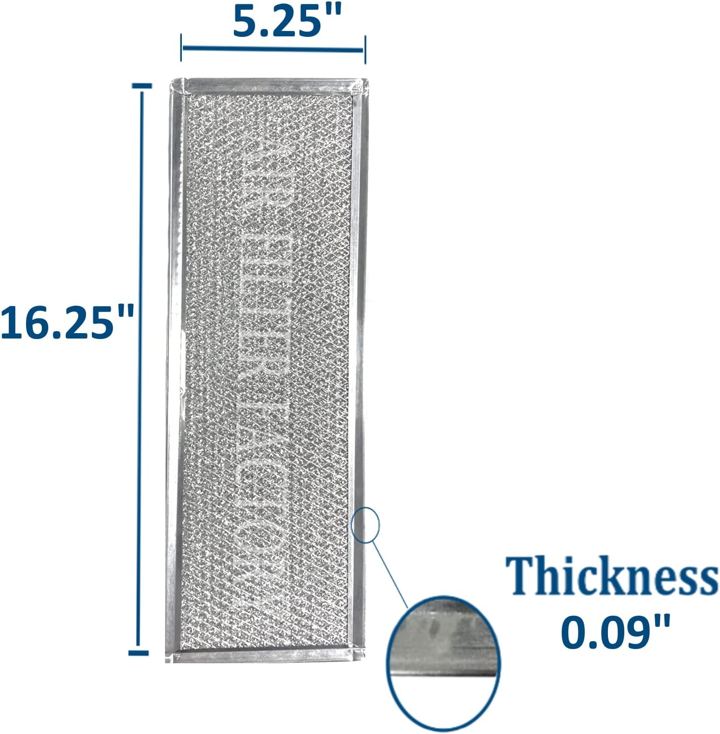Air Filter Factory Replacement For 00486897, 1012572, 19-09-765, 486897, AH3470314, AP2836627, EA3470314, PS8720593 12-Layer Aluminum Mesh Grease Range Hood Filters 2-Pack