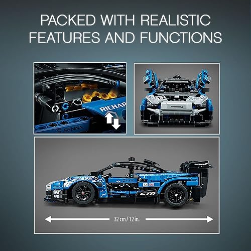 Miniatura 6 de LEGO Technic McLaren Senna GTR 42123 Racing Sports - Kit de construcción de automóvil, juguete de construcción de automóvil, idea de regalo para