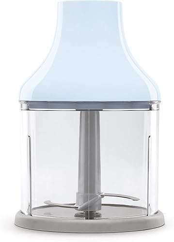 Miniatura 3 de Smeg Batidora de Mano de Inmersión con Vaso Medidor, Tazón para Picar con Tapa, Batidor de Alambre, 5 Controles de Velocidad, fabricada con Azul