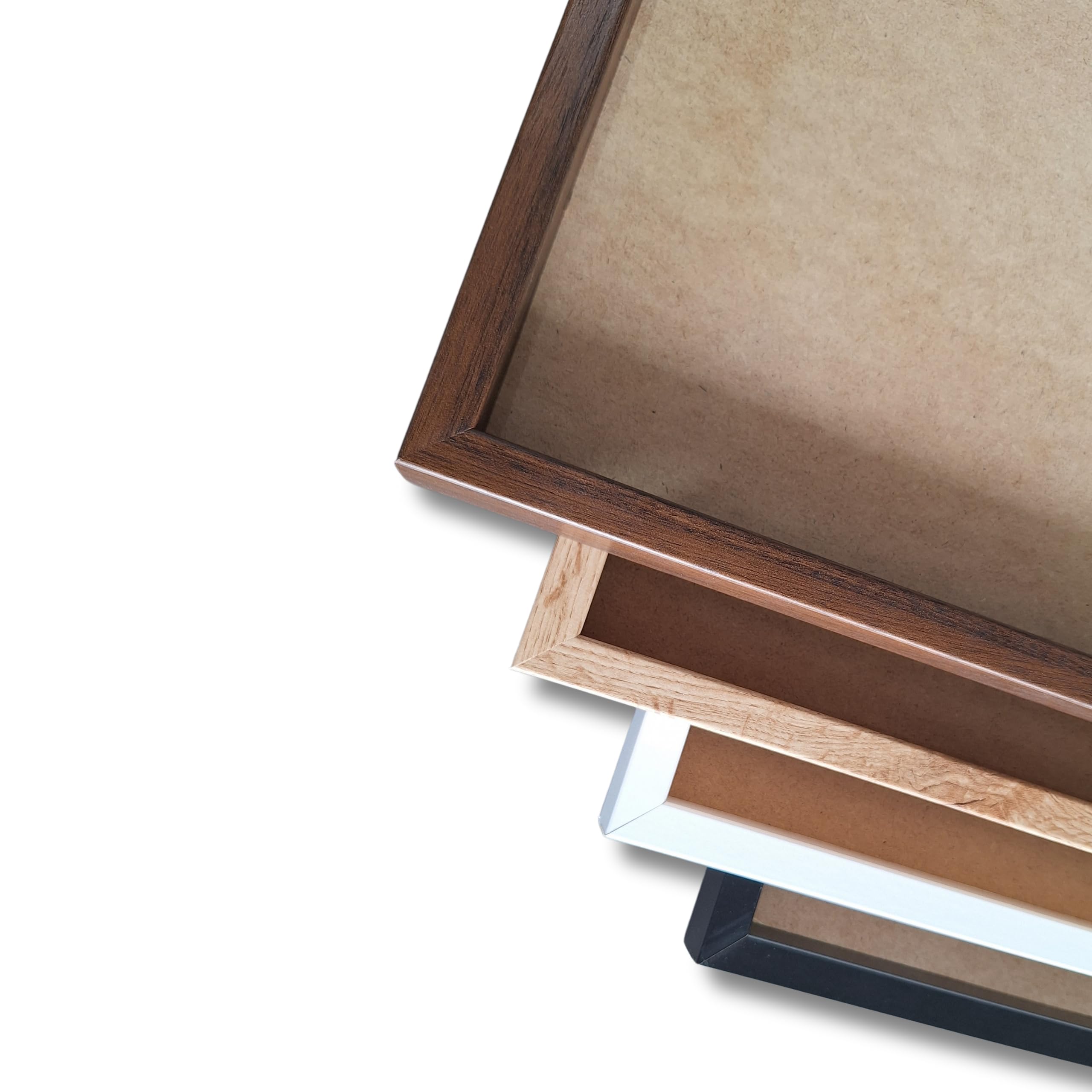 Cadre mural mousse stabilisée rectangulaire – décoration murale végétale naturelle intérieur – tableau végétal sans entretien pour salon bureau entrée – cadre métal (marron, 60 x 30 cm)