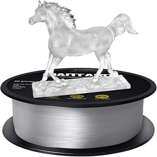 GIANTARM PLA 3D Printer Filament 1.75mm Transparent, Dimensional Accuracy +/-0.03mm, 1KG (2.2lbs), 1080 Feet （330m）per Roll, Vacuum Packaging, Toughness Enhanced, Fit for Most 3D FDM Printer