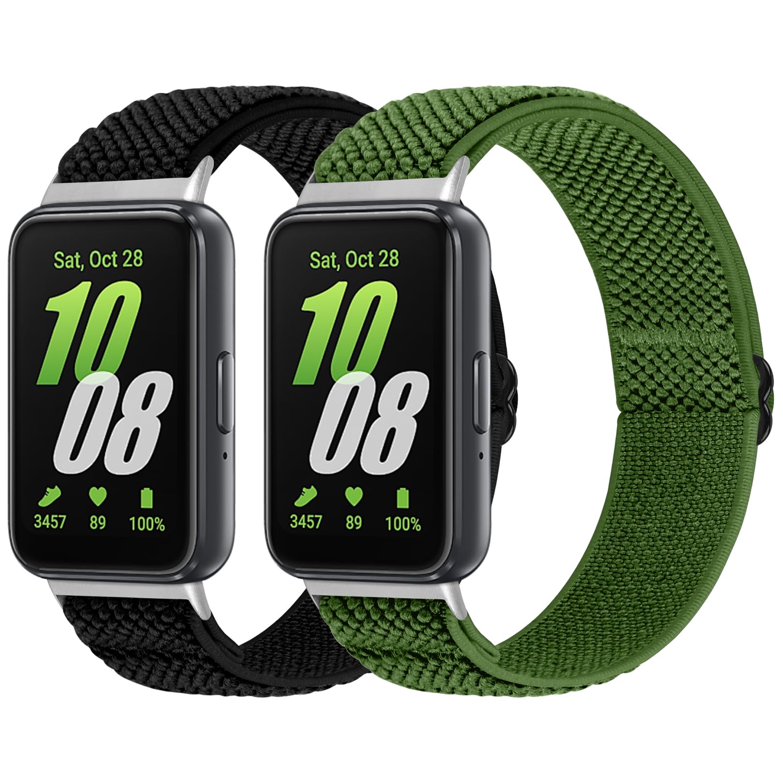 Elastic Bands Only Compatible with Samsung Galaxy Fit 3 Bands for Men Women,Solo Loop Soft Adjustable Stretchy Sport Replacement Strap Wristband for Samsung Galaxy Fit 3